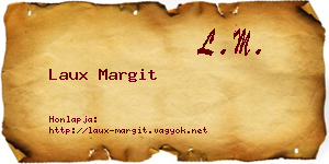 Laux Margit névjegykártya