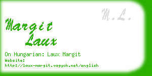 margit laux business card